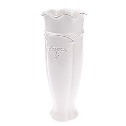 Keramická váza Renaissance biela, 30 cm