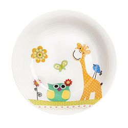 Orion Hlboký detský porcelánový tanier ŽIRAFA 19 cm