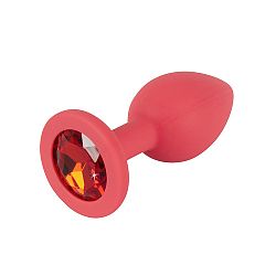 Silikónový análny kolík Jewel Red Plug small​