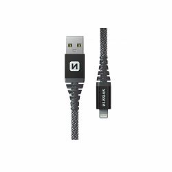 SWISSTEN Nabíjací kábel kevlarový USB Lightning, 1,5 m