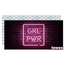 Towee Rýchloschnúca osuška GIRL PWR, 80 x 160 cm