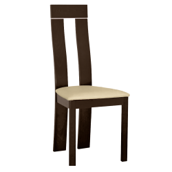 Drevená stolička, wenge/látka béžová magnólia, DESI NEW