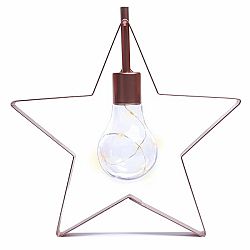 DecoKing Vianočná lampa Hviezdička teplá biela, 5 LED