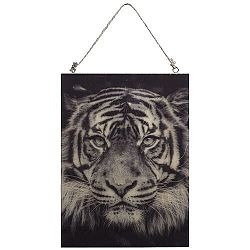 Koopman Obraz na dreve Tiger, 28,5 x 20,5 cm