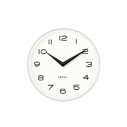 Lavvu LCT1213 Kovové hodiny Living, biela a čierna