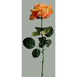 Umelá kvetina Ruža oranžová, 60 cm