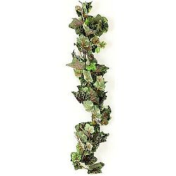 Umelé listy viniča zeleno-sivá, 170 cm
