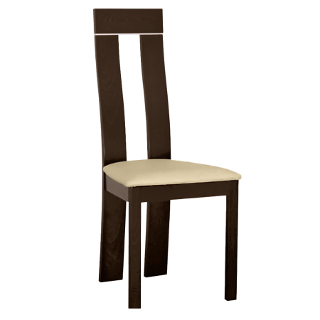 Drevená stolička, wenge/látka béžová magnólia, DESI NEW