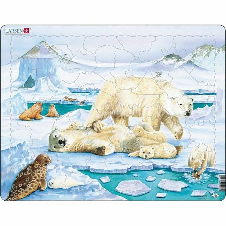 Larsen Puzzle Medvedia rodinka, 54 dielikov