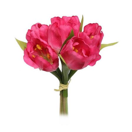 Umelá kvetina zväzok Tulipán, ružová